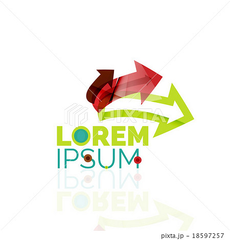Logo, abstract geometric business icon 18597257