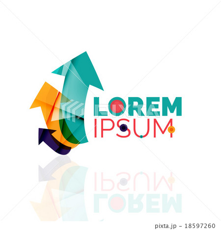 Logo, abstract geometric business icon 18597260
