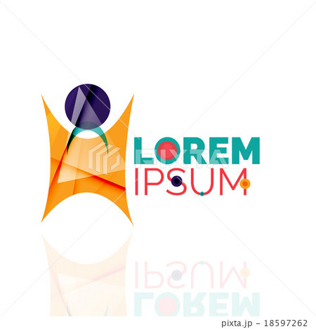 Logo, abstract geometric business icon 18597262