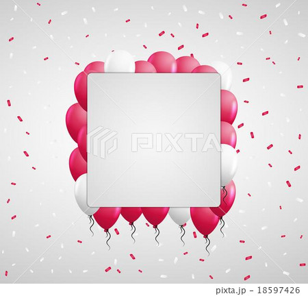 red balloons and confetti red balloons and confetti 18597426