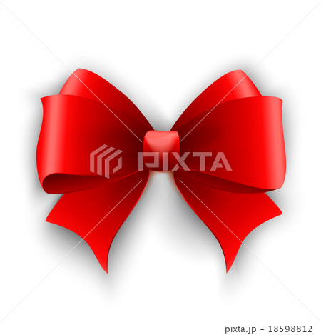 Red bow. Vector illustration 18598812