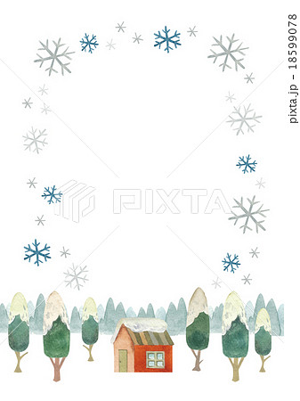 雪　背景 18599078