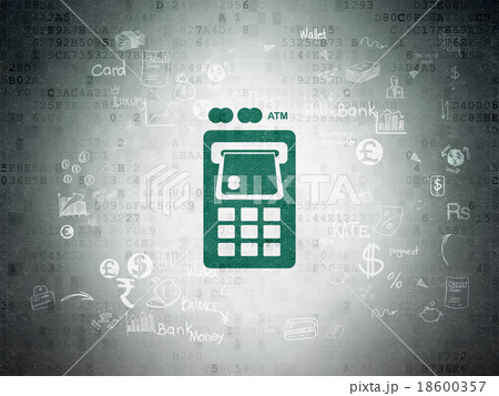Currency concept: ATM Machine on Digital Paper 18600357