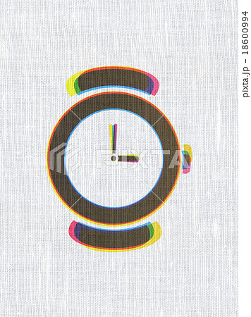 Time concept: Hand Watch on fabric textureのイラスト素材 [18600994] - PIXTA