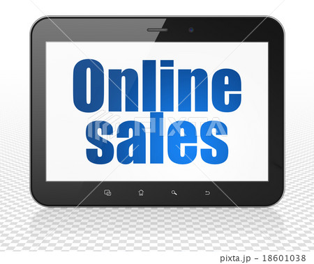 Marketing concept: Tablet Pc Computer with Online 18601038
