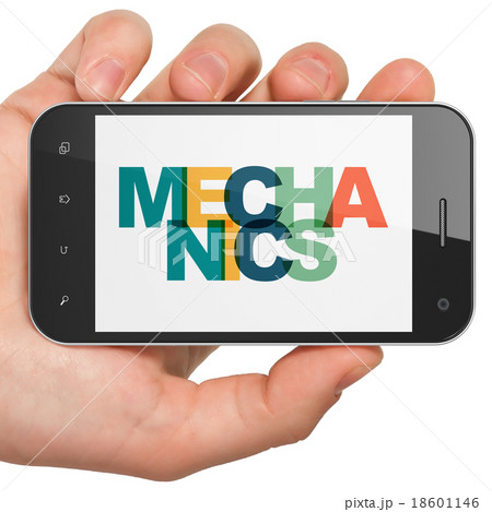 Science concept: Hand Holding Smartphone with 18601146