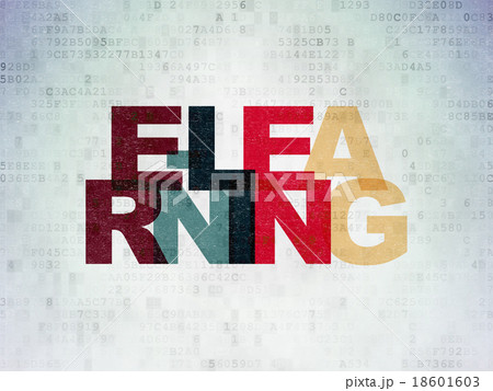 Learning concept: E-learning on Digital Paper 18601603