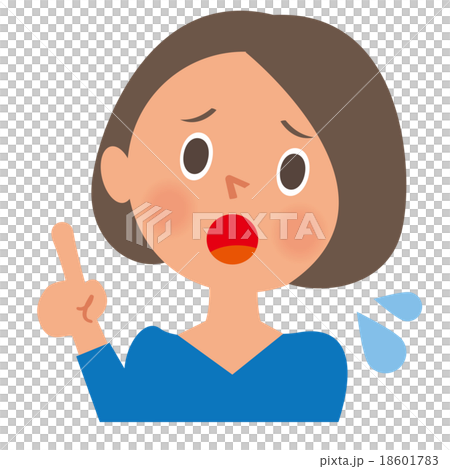 ポップな女性＿説明する 18601783
