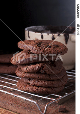 Soft chocolate cookies 18609909
