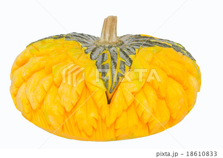 Pumpkin craving thai style isolate on white backgr 18610833