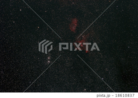 ハート星雲IC1805,IC1848と二重星団 ハート星雲IC1805,IC1848と二重星団 18610837