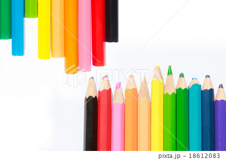 Color pencils isolated on white background. Color pencils isolated on white background. 18612083