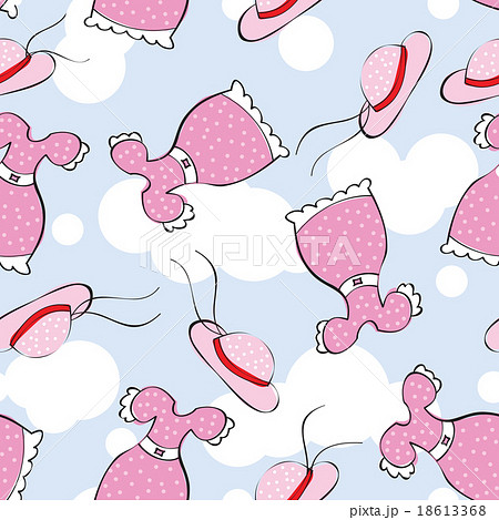 Seamless pattern with women s clothing  18613368