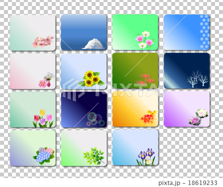 季節のフレーム（四角） 18619233