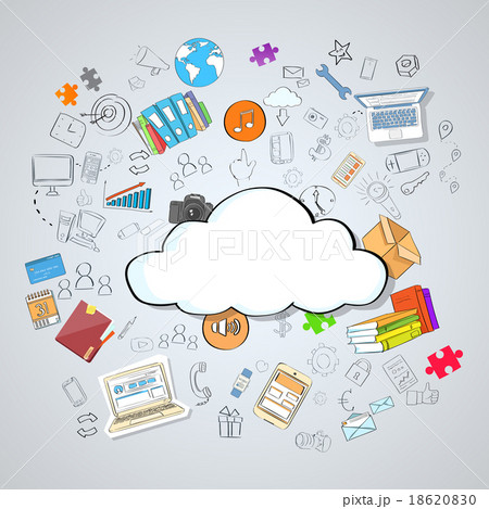 Cloud Computing Technology Device Set Internet 18620830