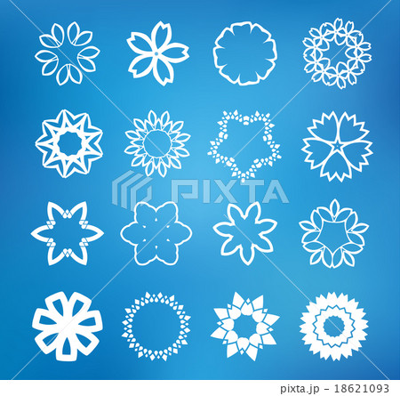 Flower on blurred background. Vector illustration 18621093