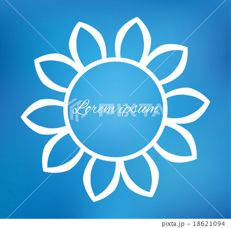 Flower on blurred background. Vector illustration 18621094
