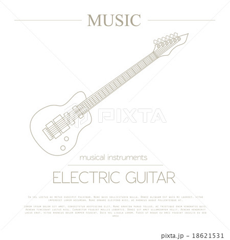 Musical instruments graphic. Electric guitar 18621531