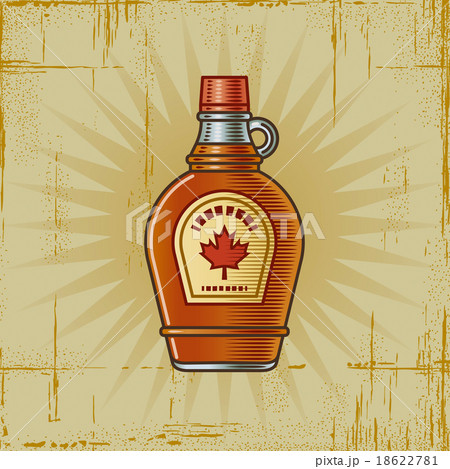 Retro Maple Syrup Bottle 18622781