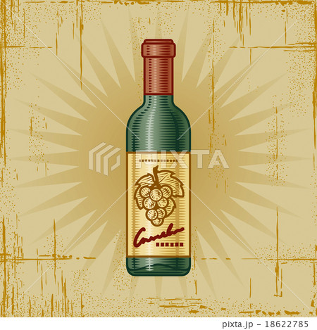 Retro Wine Bottle 18622785
