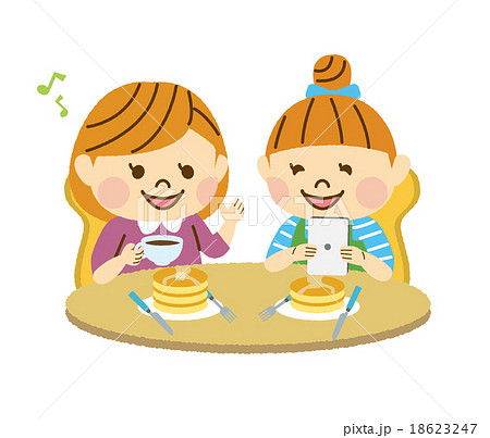カフェで会話する女性　その3 18623247