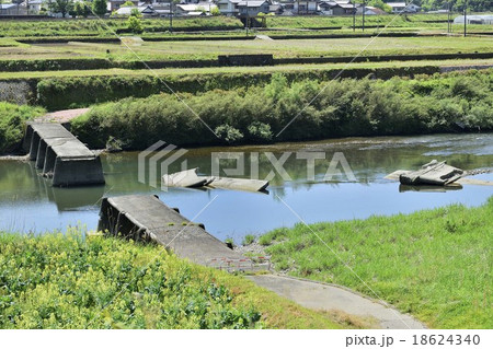 四万十川 若井沈下橋 18624340