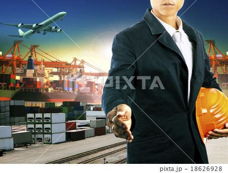 professional  working man  in freight import export  18626928
