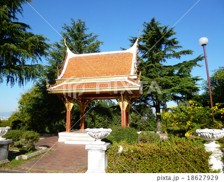 花博記念公園鶴見緑地 タイ サラタイの写真素材