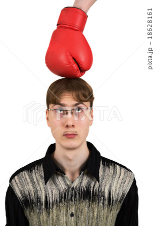 Man and boxing-glove Man and boxing-glove 18628161