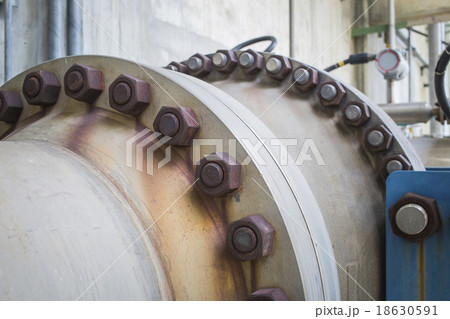 Steel pipe line with bolt and nut Steel pipe line with bolt and nut 18630591