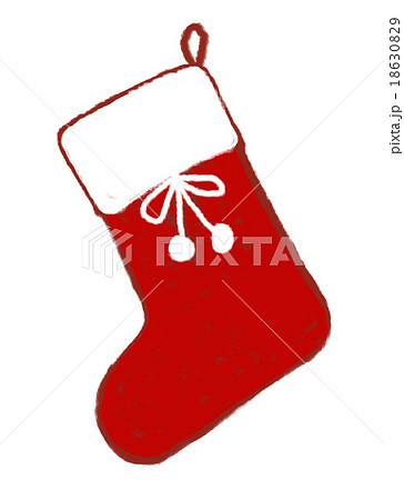 クリスマス靴下のイラスト素材 18630829 Pixta