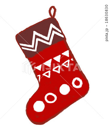 クリスマス靴下のイラスト素材
