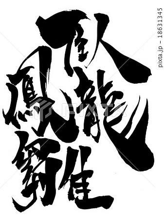 臥龍鳳雛・・・文字 18631345