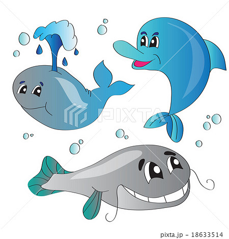 Vector set of images the marine life Vector set of images the marine life 18633514