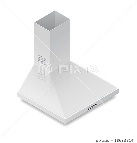 Extractor hood detailed isometric icon 18633814