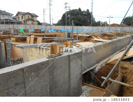 大型店舗の基礎・地中梁をつくります 18633843