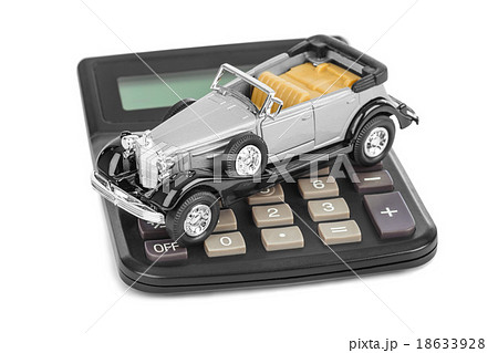 Calculator and toy car 18633928