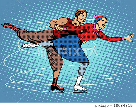 Pair figure skaters ice dance Pair figure skaters ice dance 18634319