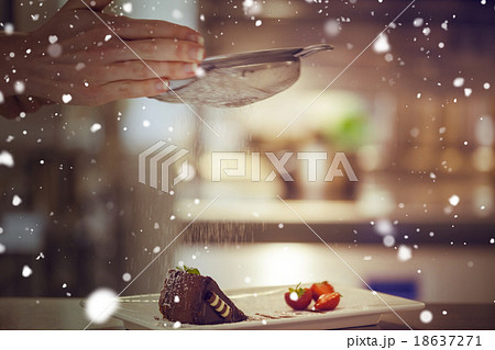 Composite image of snow Composite image of snow 18637271