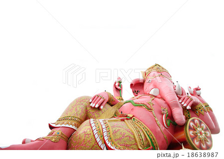 Pink Statue Ganesh in temple. Pink Statue Ganesh in temple. 18638987