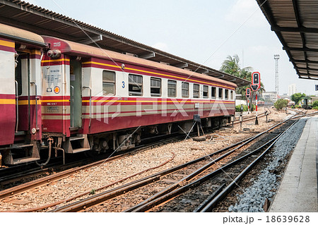 Train cart from central terminal at Bangkok Train cart from central terminal at Bangkok 18639628
