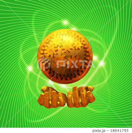 黄金の地球の金融世界の歯車 黄金の地球の金融世界の歯車 18641795