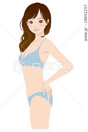 Japanese woman in underwear AI image - Stock Illustration [103825896] -  PIXTA