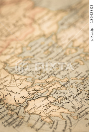 古地図　ギリシャ 18642333
