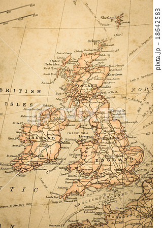 古地図 イギリスの写真素材