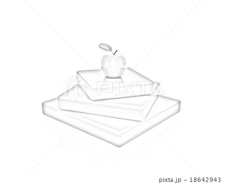Abstract structure with apple. Japanese still life 18642943