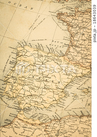 古地図 スペインの写真素材