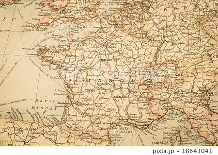 古地図 フランスの写真素材 18643041 Pixta
