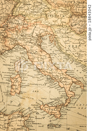 古地図 イタリアの写真素材