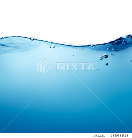 Water splash with bubbles 18643613